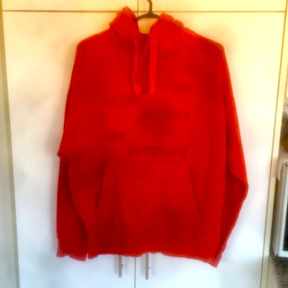 H&M Men's Hoodie - Red (Unisex) - Picture 4 of 10